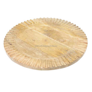 Plateau tournant paresseux en bois de manguier noir Susan pour table Charcuterie en bois plaqué plateau de service en bois Extra Large - Product Image 4
