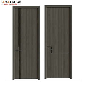 Porte intérieure en bois WPC, isolation acoustique MDF, anti-fissures, design moderne pour villa, salon, hôtel, OEM/ODM Vietnam - Product Image 1