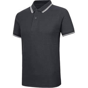 Polo de Alta Calidad para Hombre, Color Rojo Sólido, Manga Corta, Resistente al Agua, Tela Lisa - Product Image 6