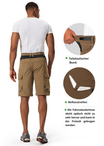 Shorts de plage d'été pour hommes, écologiques, style maille gaufrée losange, anti-plis, robustes, décontractés, pour la course - Product Image 3