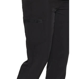 Pantalones Deportivos Cargo Negros de Cintura Alta para Mujer, con Cordón Ajustable, Cintura Elástica y Bolsillos, Pantalones Casuales hasta el Tobillo - Product Image 3