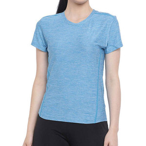 เสื้อยืดผู้หญิงสำหรับฤดูร้อน ขายส่ง รับผลิตแบบ OEM คุณภาพสูง ออกแบบโลโก้ตามสั่ง สีสันหลากหลาย ราคาโรงงาน - Product Image 1
