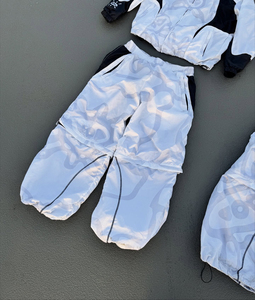 Conjunto deportivo de dos piezas con chaqueta cortavientos y pantalones de chándal con cremallera, de nailon, de alta calidad, para hombre, libre de impuestos en EE. UU. - Product Image 5