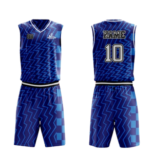 Uniforme de Baloncesto Transpirable, Antibacterial, con Protección UV, Diseño Único, Colores Personalizados, Cómodo, Estampado, para Adultos, Tallas Grandes - Product Image 1