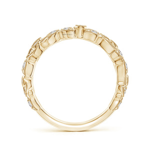 Bague de fiançailles de luxe tendance plaquée rhodium avec diamant de laboratoire en or 10K/14K/18K et argent 925/935 - Product Image 4