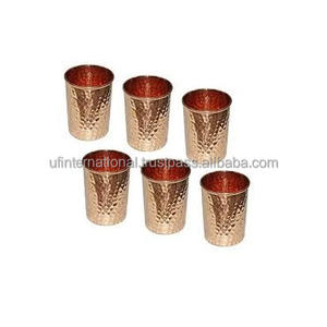 แก้วทองแดงคุณภาพสูง6ชิ้นพร้อมโต๊ะกินข้าวทรงกลมและการดื่มไวน์ใช้แก้วทองแดงขายดี - Product Image 2