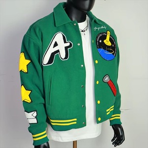 Chaqueta de Cuero Varsity Premium para Hombre con Letras Bordadas, Estilo Béisbol Universitario, Servicio de Muestras Disponible para Fabricantes OEM y ODM - Product Image 6
