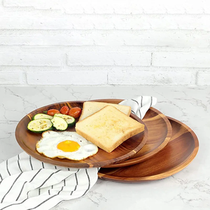 Handcrafted Wooden Charger <b>Plate</b> Stand Classic Design Crafted Sustainable Mango Wood Japanese Acacia Neem Wood Decorative Epoxy - Product Image 6