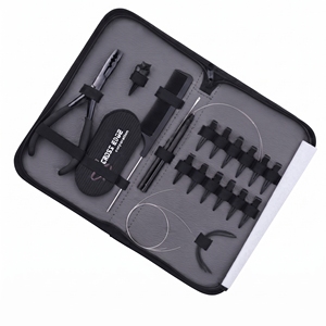 Kit Profesional para Instalación de Extensiones de Cabello: Alicates de Micro Anillos de 2 Orificios, Aplicador de Bucles de Alambre, Gancho, Peine, Clips y Agujas - Product Image 6