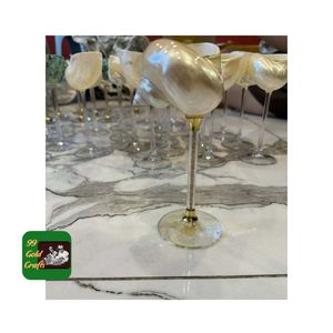 Verre à vin artisanal en coquille |   Décoration de style côtier |   Mariage à la plage |   Mariage romantique |   Fête des meilleures amies - Product Image 1