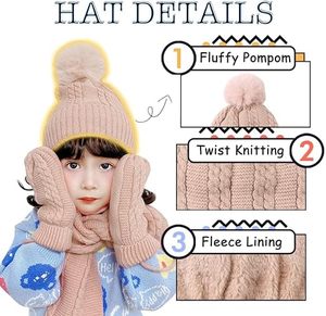 Bonnet rayé 100 % acrylique, bonnet d'hiver en tricot pour homme, style décontracté, design bicolore noir et blanc, taille adulte unisexe - Product Image 6