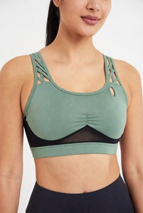 Women <b>Stretch</b> Quick Dry Soft Yoga <b>Bra</b> Custom logo Sports High Quality Fitness Sport <b>Bra</b> Top Fitness <b>Bras</b> Seamless & Breathable - Product Image 4