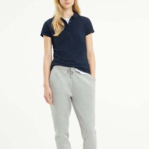 Direct Factory Supply Breathable Casual Women's for <b>Shirts</b> 100% Cotton Fabric Lightweight <b>Navy</b> <b>Blue</b> Color Customizable - Product Image 3