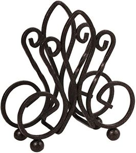 Support de Présentation de Serviettes en Fil de Fer Noir Personnalisé, Porte-Mouchoirs Décoratif pour Vaisselle Domestique, Support Métallique Multifonctionnel avec Logo Personnalisé - Product Image 1