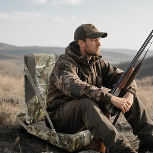 Coussin de siège pliable camouflage pour l'extérieur avec dossier, extra épais, portable, pour la chasse, le camping, la salle de sport, fabriqué par Imra Impex - Product Image 5