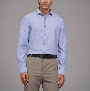 Camisa Formal de Negocios para Hombre, Manga Larga, Diseño OEM, Precio Económico, Superventas, 100% Algodón, Calidad de Exportación - Product Image 1