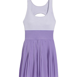 Conjunto de Falda Plisada Verde para Mujer con Top Corto Blanco y Chaqueta, Ropa Deportiva Transpirable para Adultos - Product Image 4