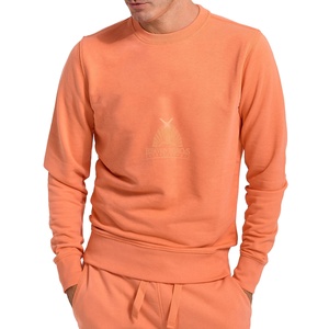 Ensemble de sweats en éponge française sur mesure de haute qualité Streetwear respirant col rond et ensemble court avec logo personnalisé motif solide - Product Image 2