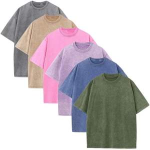 เสื้อยืดแขนสั้นโอเวอร์ไซส์สำหรับผู้หญิง DSatwaerty แพ็ค 6 ตัว เสื้อยืดแพ็ค 6 ตัว - Product Image 3