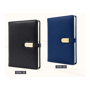 Carnet de notes/agenda en cuir PU personnalisé avec fermeture à sangle pour réunions d'affaires, prise de notes et coffrets cadeaux pour le bureau - Product Image 1
