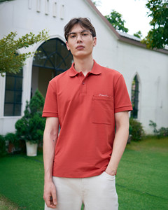Polo de manga corta para hombre con bolsillo con solapa bordado Ajustado Tamaño personalizado por Routine Vietnam - Product Image 1