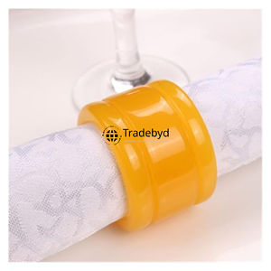 Elegante Anillo para Servilletas de Resina Hecho a Mano, Decoración de Mesa de Comedor de Lujo, Accesorios para Decoración de Mesa de Boda y Hotel por Tradebyd - Product Image 2
