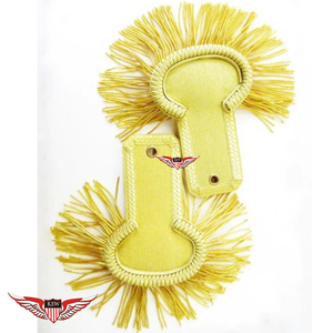 Epaulettes Vintage Dorados de Alta Calidad con Flecos, Bandas y Pliegues Estilo Napoleón Francés, Ecológicos - Product Image 1
