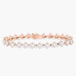 Bracelet tennis diamant 11 carats, taille ronde, diamants de laboratoire sertis à griffes, 7 pouces, fermoir boîte, bijoux de luxe pour mariée et usage quotidien, prix de gros - Product Image 5