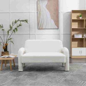 Zenvy 51 \ "Sofá de diseñador moderno con brazo curvo Asientos minimalistas juguetones para sala de estar contemporánea - Product Image 2