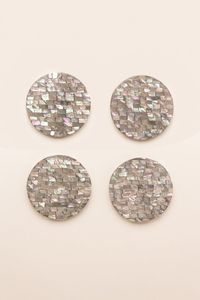 Juego de Posavasos Hechos a Mano con Incrustaciones de Hueso de Nácar, Piedra Pulida, Artículos para el Hogar, Regalos, Fabricante y Exportador Indio, Modelo Único - Product Image 5