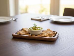 Plateau à fromage en bois pour servir, ensemble de plats en bois artisanal, plateau en bois d'acacia naturel - Product Image 3