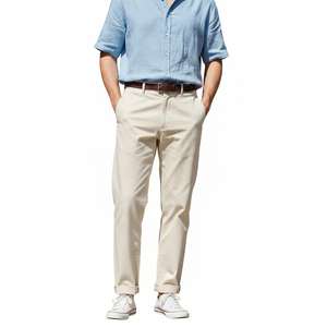 Pantalones Vaqueros Casuales para Hombre, Cintura Alta, Corte Recto, Ligeros, 100% Algodón, Transpirables, Ecológicos, para Uso en Exteriores, Personalizables, MOQ Bajo - Product Image 5