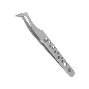 Pinzas para Pestañas con Agarre Circular, Herramientas para Pestañas de Acero Inoxidable Antimagnéticas, Duraderas, Personalización Disponible, Stahlmann Pro Punta Fina - Product Image 1