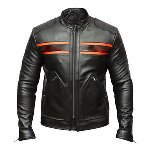 Chaqueta de Invierno para Hombre de Cuero PU, Estilo Motociclista, Cuello Alto, Cierre de Cremallera, Resistente al Viento, Estilo Moderno 2026 - Product Image 1