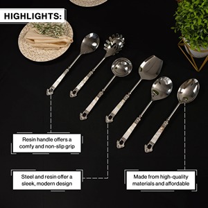 Cucharas y tenedores de lujo discretos para ensaladas – Utensilios minimalistas de lujo para cenas sofisticadas - Product Image 6