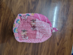 Corn husk clutch pouch Durable makeup pouch wholesale Soft portable puffer bag Lightweight cosmetic caseble Wholesale Make up - Product Image 3