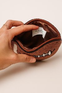 Monedero de Fútbol Clásico TIMELESS CRAFT, Hecho a Mano con Cuentas, Estilo Deportivo Minimalista, Cierre de Cremallera Resistente, Mini Multifuncional - Product Image 4