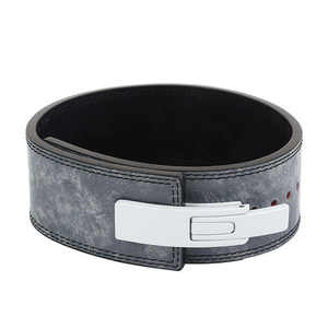 Ceinture de musculation robuste en cuir avec logo personnalisé, soutien lombaire, ceinture de musculation scintillante pour hommes - Product Image 2