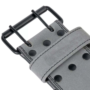 High Quality leather weightlifting belt designed for maximum stability heavy lifts gym performance gear - Product Image 4