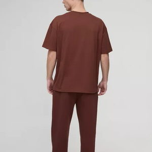 Factory Custom Summer Men's Jersey Knitted Oversized <b>T</b>-<b>Shirt</b> Quick Drying <b>Half</b> <b>Sleeve</b> 100% Cotton Loose Fit Printed O-Neck Front - Product Image 5
