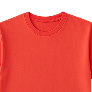 T-shirt pour homme en coton 100% brodé de qualité supérieure, 230g, couleur orange vif, confortable, décontracté, streetwear, tee-shirt doux et respirant - Product Image 6