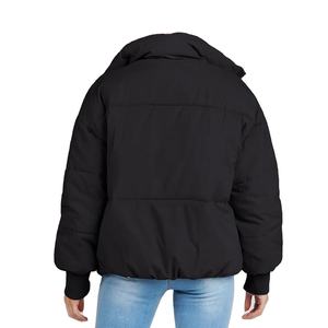Chaqueta Acolchada Ligera Informal para Mujer, Marca Privada, Diseño Sólido, Impermeable, Cortavientos, para Invierno, con Cremallera - Product Image 3