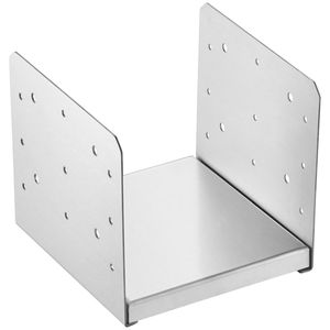 Base per Palo 8x8, 4 pz, in Acciaio Inossidabile, Staffa di Ancoraggio Regolabile, Interno 7.8 X 7.3", per Gazebo e Padiglioni - Product Image 6