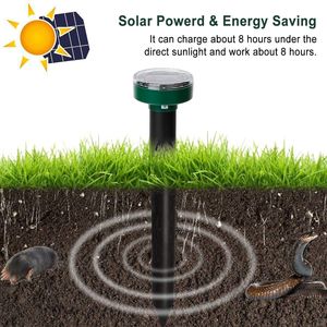 4 Piezas de Repelente Solar a Prueba de Agua para Topos y Gophers, para Control de Plagas en Granjas, Jardines y Patios - Product Image 3