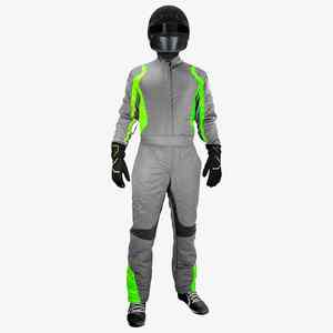 Combinaison de course multicolore personnalisée, équipement professionnel de karting, combinaison de sport automobile pour adulte, respirante, uniforme de piste pour la conduite automobile - Product Image 2