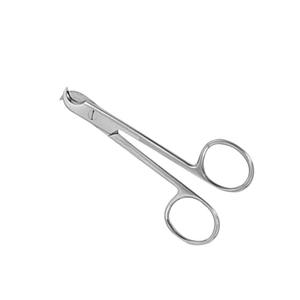 ที่ตัดเล็บสุนัขสีขาว สแตนเลสสตีล ขนาด 4.5 นิ้ว ใช้ซ้ำได้ อุปกรณ์กรูมมิ่งสัตว์เลี้ยง เครื่องมือสัตวแพทย์อื่นๆ - Product Image 1