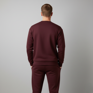 Conjunto de Sudadera con Capucha y Pantalones Deportivos Casuales de Invierno 2026 para Hombre, Talla Grande, 100% Algodón, Felpa, Cintura Elástica, Transpirable, con Bolsillos Laterales - Product Image 6