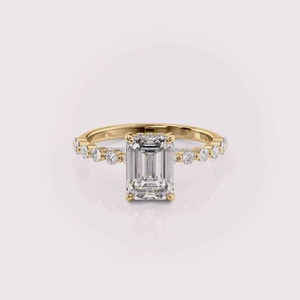Anillo de Compromiso de Moissanita con Diseño Único para Joyería de Boda y Regalos Románticos para Pedida de Mano, Disponible a un Precio Competitivo - Product Image 1