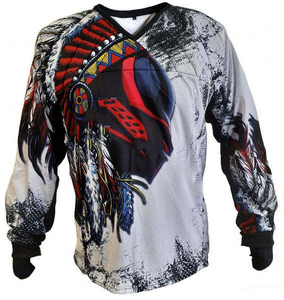 Camiseta Deportiva Personalizada para Paintball, Manga Larga, 100% Poliéster, Secado Rápido, Transpirable, Unisex, Sublimación - Product Image 4