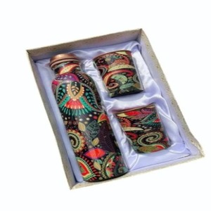 Premium Sublimated Double Wall Eco-Friendly Portable <b>Copper</b> <b>Water</b> <b>Bottle</b> and Customized Gift Pack - Product Image 2